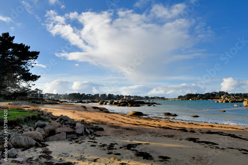 Foto Joli paysage à Trégastel Tourony en Bretagne - France