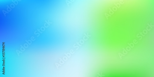 Light blue, green vector abstract blur background.
