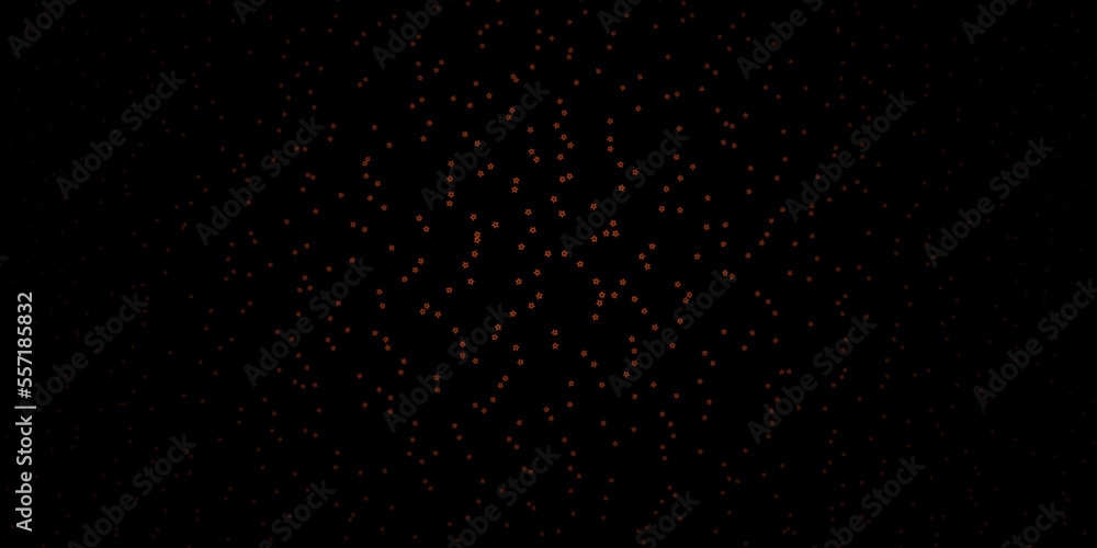 Dark Brown vector pattern with abstract stars. Dark Brown vector pattern with abstract stars.