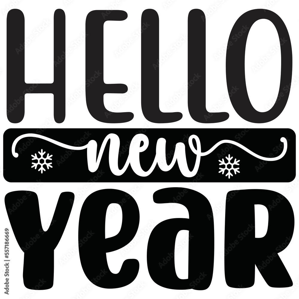 Fototapeta premium Hello New Year