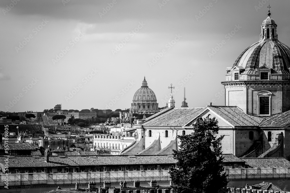 view on the St. Peter's Basilica, vatican, rome