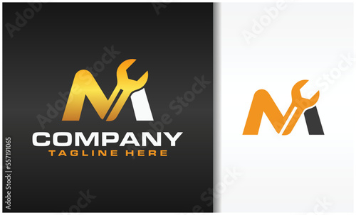 initial M wrench logo