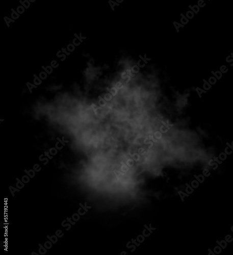 Abstract white puffs of smoke swirls overlay on black background pollution. Royalty high-quality free stock photo image of abstract smoke or cloud overlays on black background. White smoke explosion