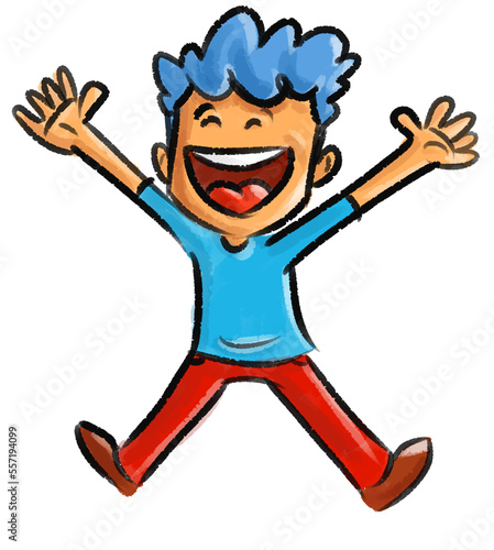 boy happy