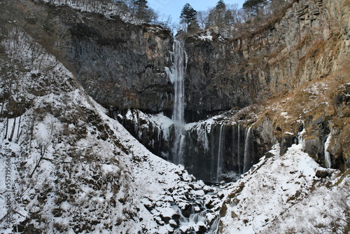 冬の華厳滝　Kegon Falls in winter