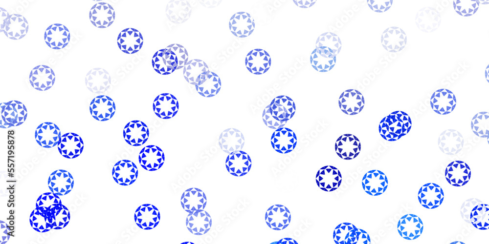 Light blue vector template with circles.