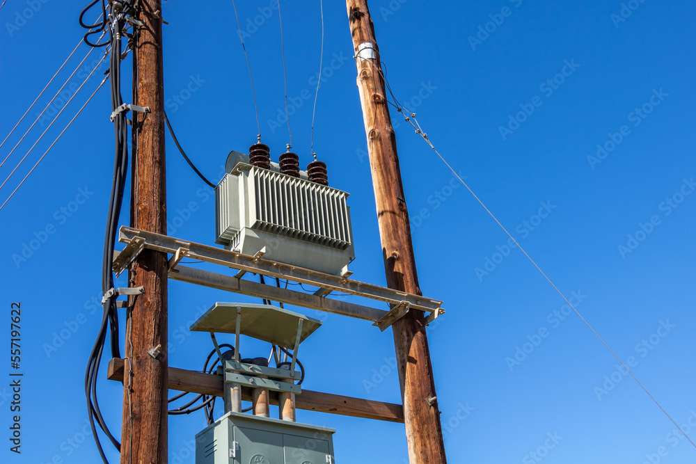 Power distribution transformer Stock Photo | Adobe Stock
