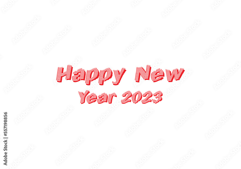 happy new year 2023 icon logo
