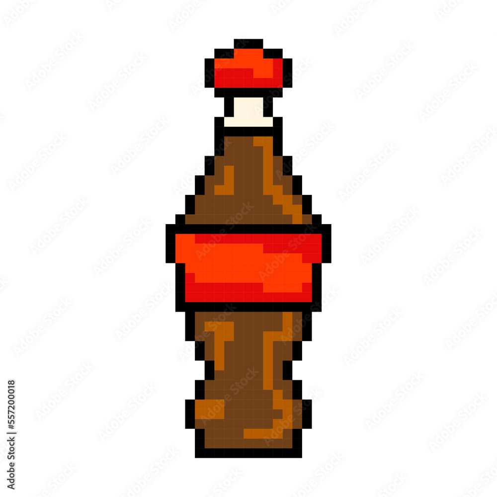 Pixel soda icon, 8Bit soda. Pixel Art drinks, Vector Illustration isolated on white background. Pixel soda icon, 8Bit soda. Pixel Art drinks, Vector Illustration isolated on white background.