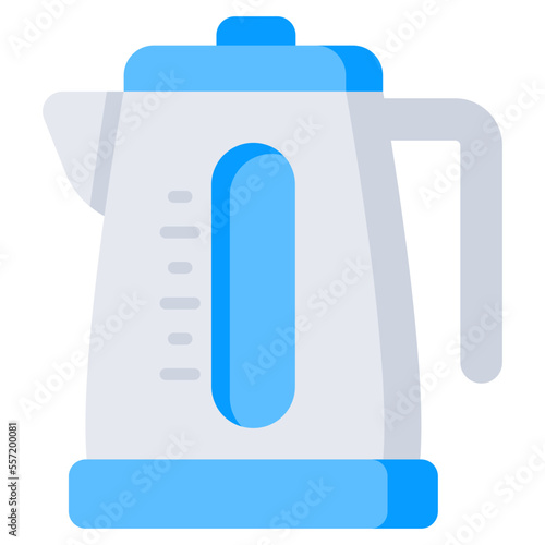 Flat design icon of teapot