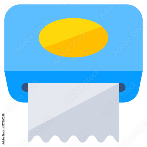 An icon design of tissue box 