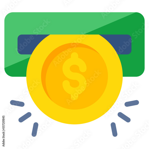 Perfect design icon of cash withdrawal