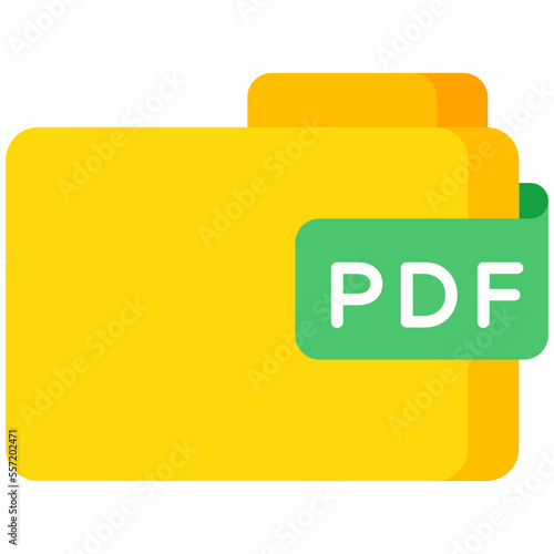 Trendy design icon of pdf folder 