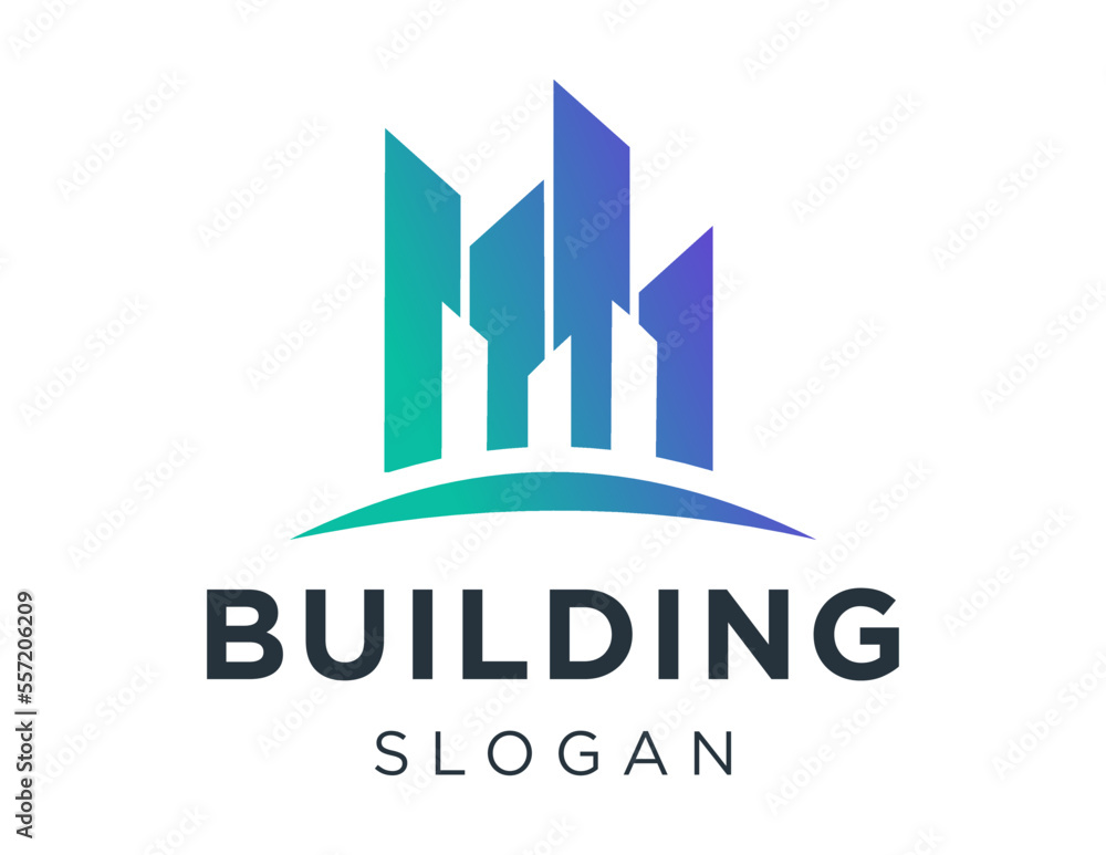 Logo design about Building on a white background. created using the CorelDraw application.