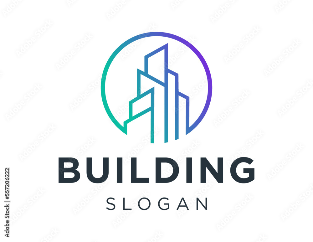 Logo design about Building on a white background. created using the CorelDraw application. Logo design about Building on a white background. created using the CorelDraw application.