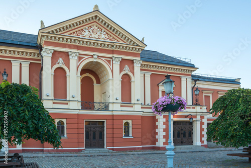 Entrance of the Drama Theatre in Klaipeda, Lithuania.