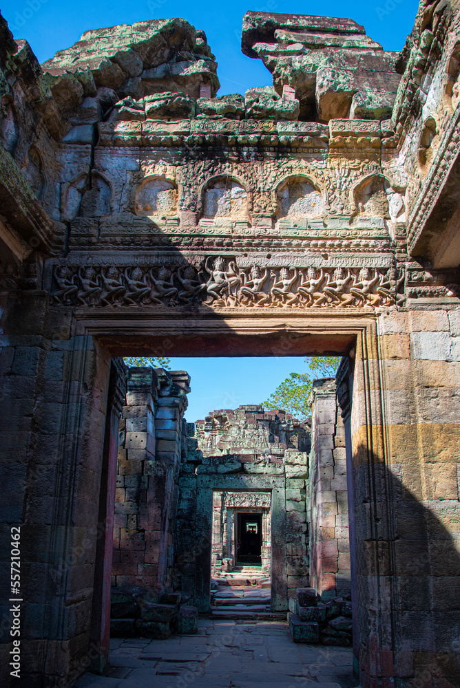 Preah Khan temple in Angkor Thom, Cambodia
