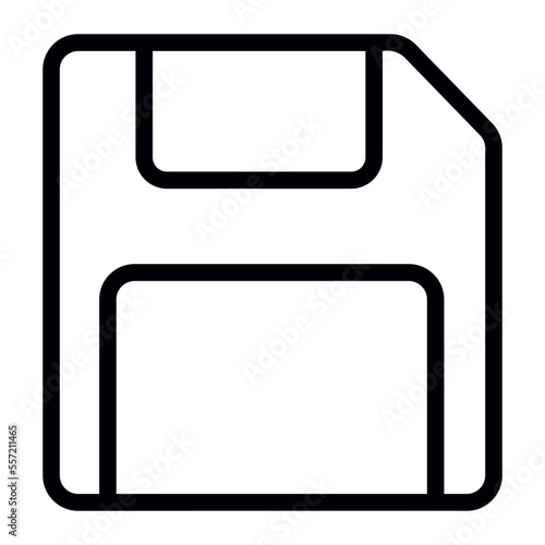 floppy disk line icon