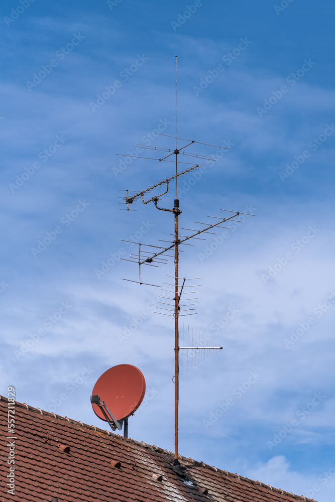 parabolic-and-yagi-uda-antenna-stock-photo-adobe-stock