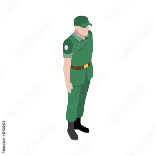 Soldier Attention Stand Composition