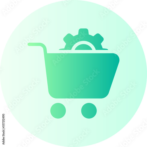 Cart gradient icon photo