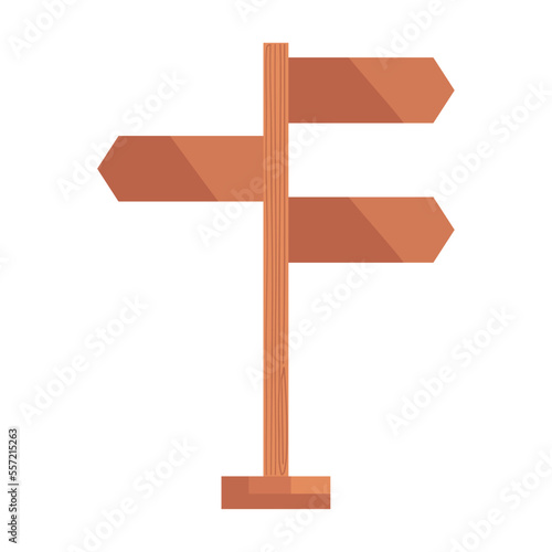wooden arrows guide signals