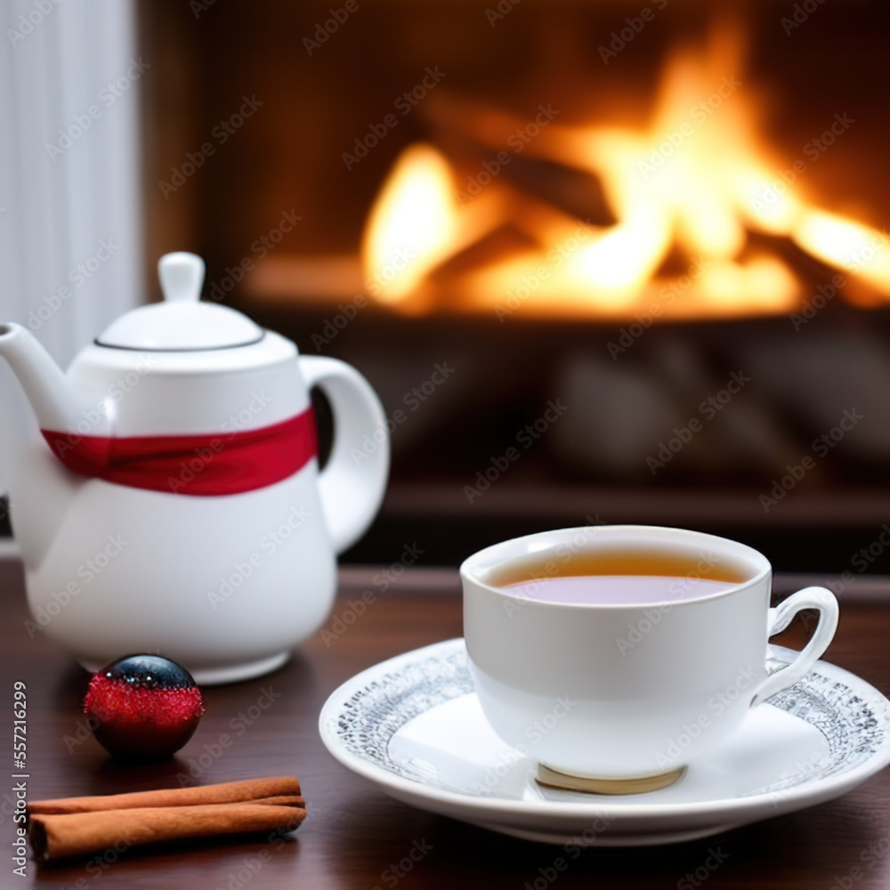 cup of tea with fruits and spices cup of tea with fruits and spices