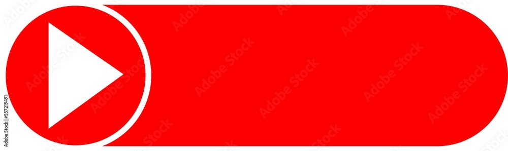 Live video streaming template, play button shape. Broadcasting icon vector illustration Live video streaming template, play button shape. Broadcasting icon vector illustration