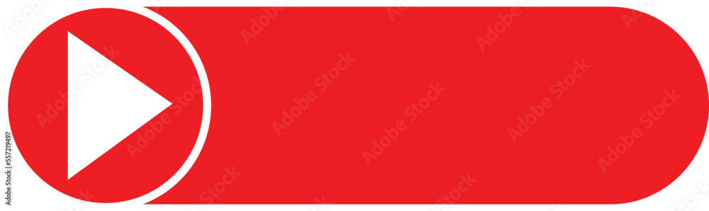 Live video streaming template, play button shape. Broadcasting icon vector illustration Live video streaming template, play button shape. Broadcasting icon vector illustration