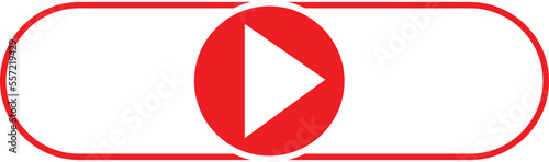 Live video streaming template, play button shape. Broadcasting icon vector illustration Free Download Live video streaming template, play button shape. Broadcasting icon vector illustration - GFXLoad