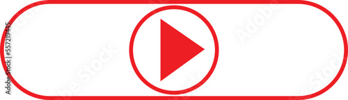 Live video streaming template, play button shape. Broadcasting icon vector illustration Free Download Live video streaming template, play button shape. Broadcasting icon vector illustration - GFXLoad