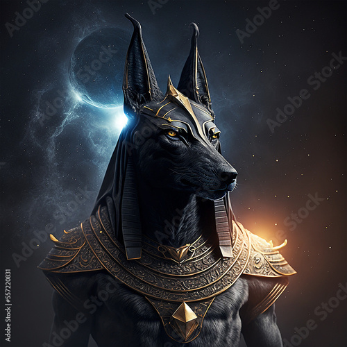 statue of anubis in the galaxy