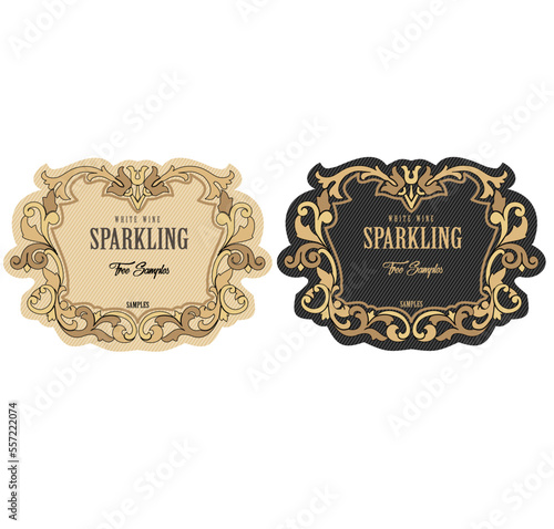 WINE COLLECTION LABEL DECORATIVE STICKER SPARKLING WINE