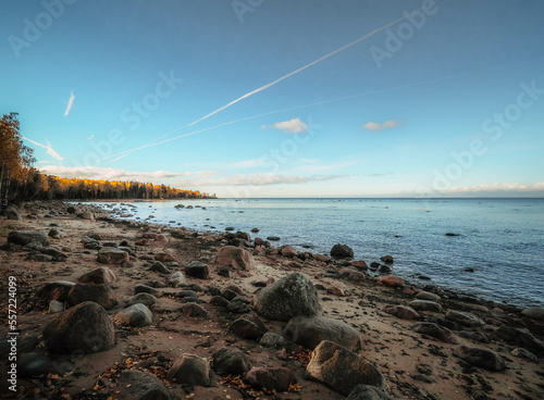 beach at dusk