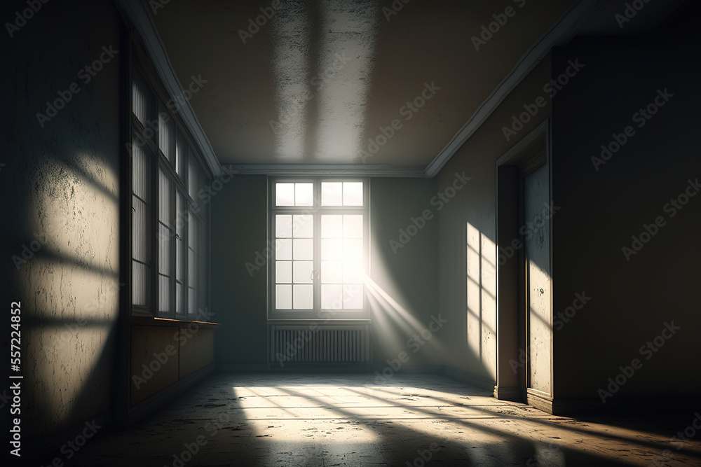 sunrays falling into apartment