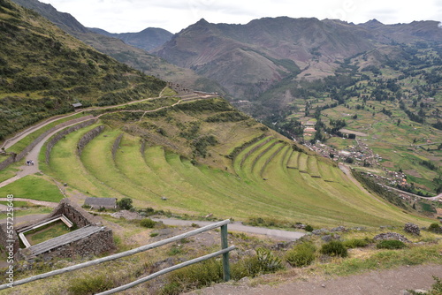 Terrasses de la vallée sacrée des Incas. Pérou