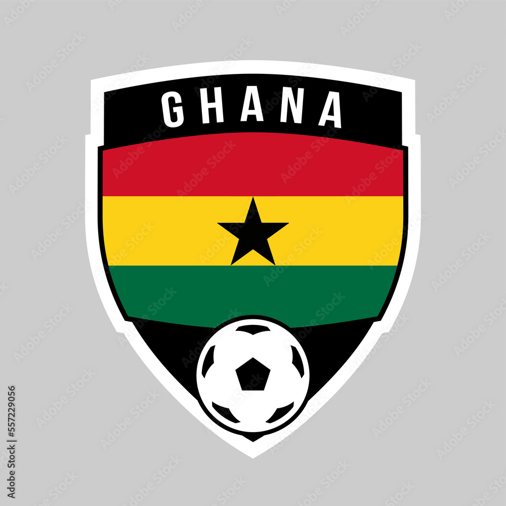 Ghana Shield Team Badge for Football Tournament Ghana Shield Team Badge for Football Tournament