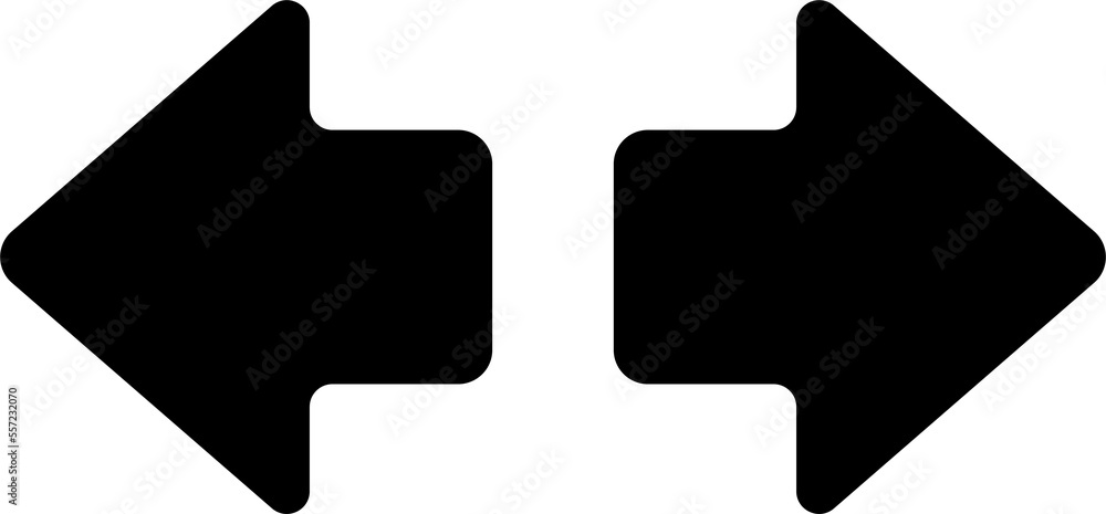 Obraz premium black arrow and cursor icon, symbol navigation web design button, mobile apps, interface sign