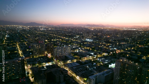 NIGHT VIEW OF SANTIAGO DE CHILE