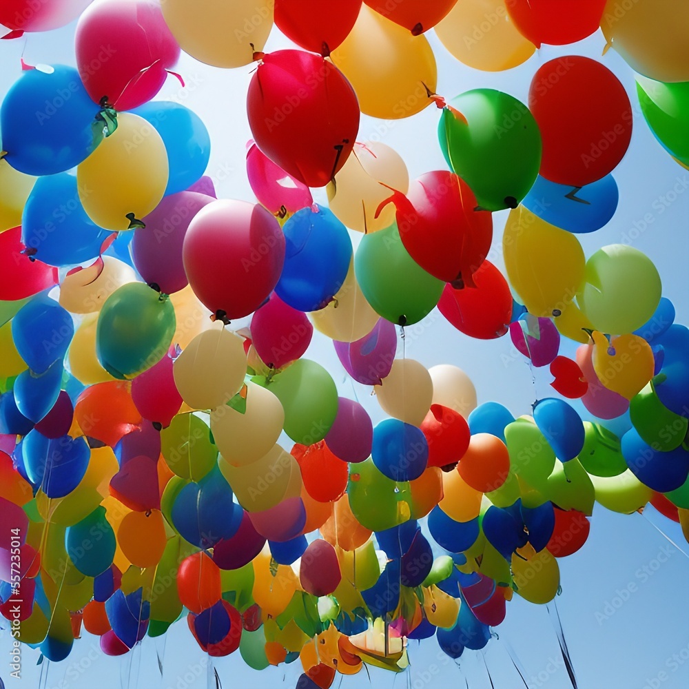 colorful balloons background