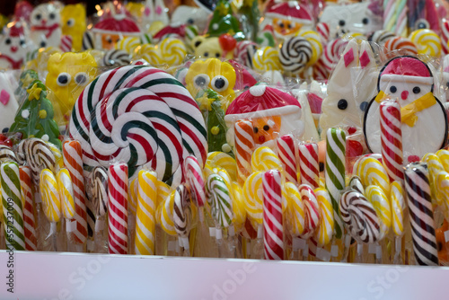 colorful candy canes