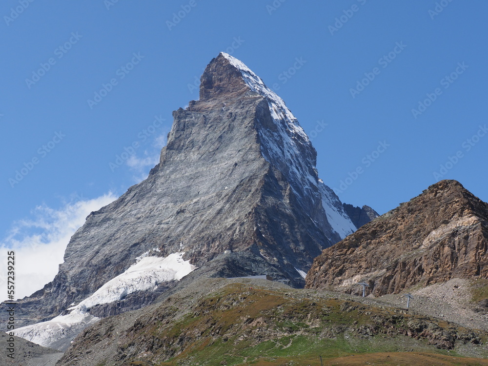 Matterhorn, Cervino mount, 4 478 m in Alps in Switzerland