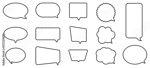 Speech bubble icons. Chat sign. Vector illustration