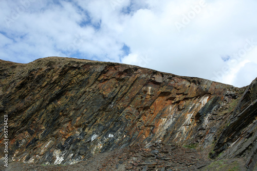 Unique rocks near Abereiddy coast, Pembrokeshire Coast , Wales, United Kingdom