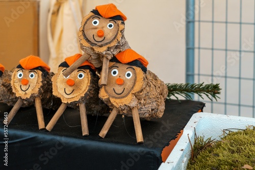 Tió de Nadal, Christmas log, a Christmas tradition that is especially well established in Catalonia. photo