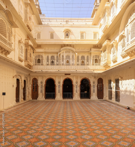 Junagarh fort in Bikaner, Rajasthan, India built in 1594 in Raja Rai sing regime.