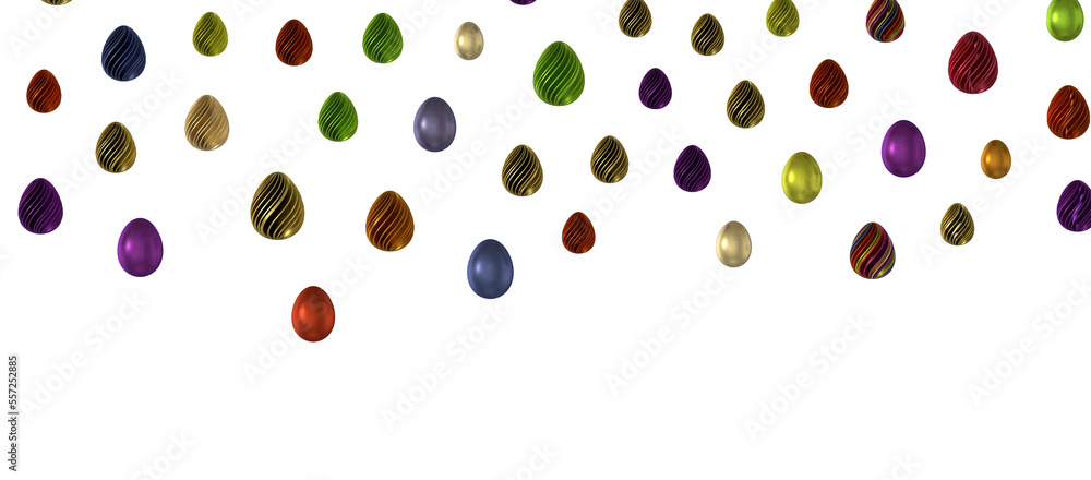 Perfect colorful handmade easter eggs isolated Perfect colorful handmade easter eggs isolated