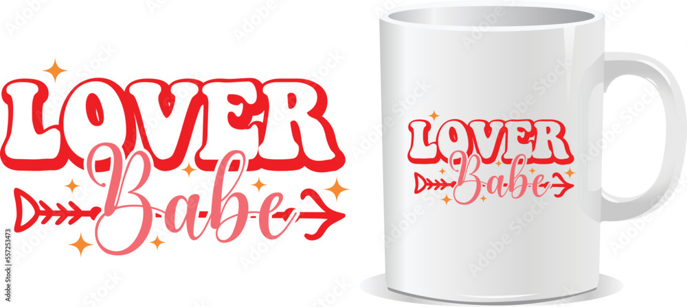 Happy valentine's day mug and t-shirt design vector Happy valentine's day mug and t-shirt design vector