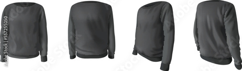 Sweatshirt Realistic Set