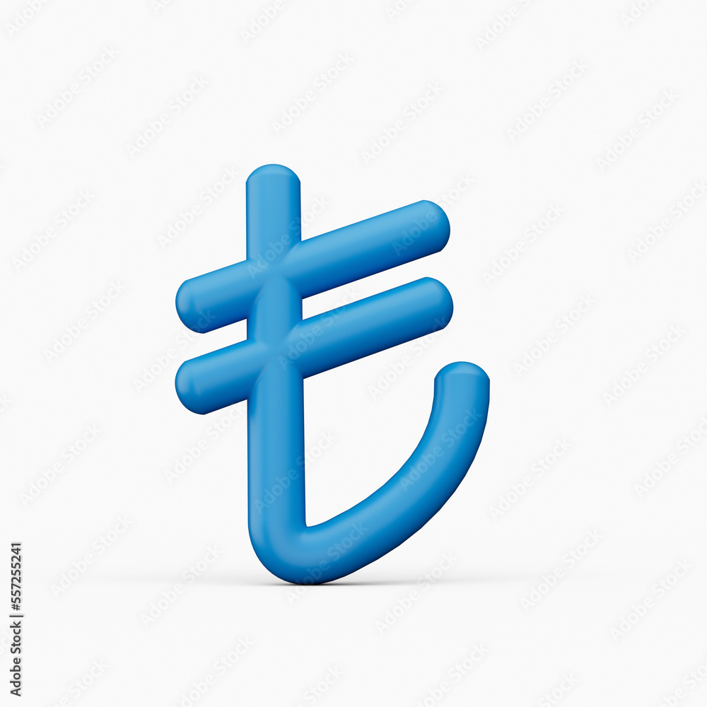 Turkish lira icon. Turkish lira sign icon 3D isometric 3d illustration Turkish lira icon. Turkish lira sign icon 3D isometric 3d illustration
